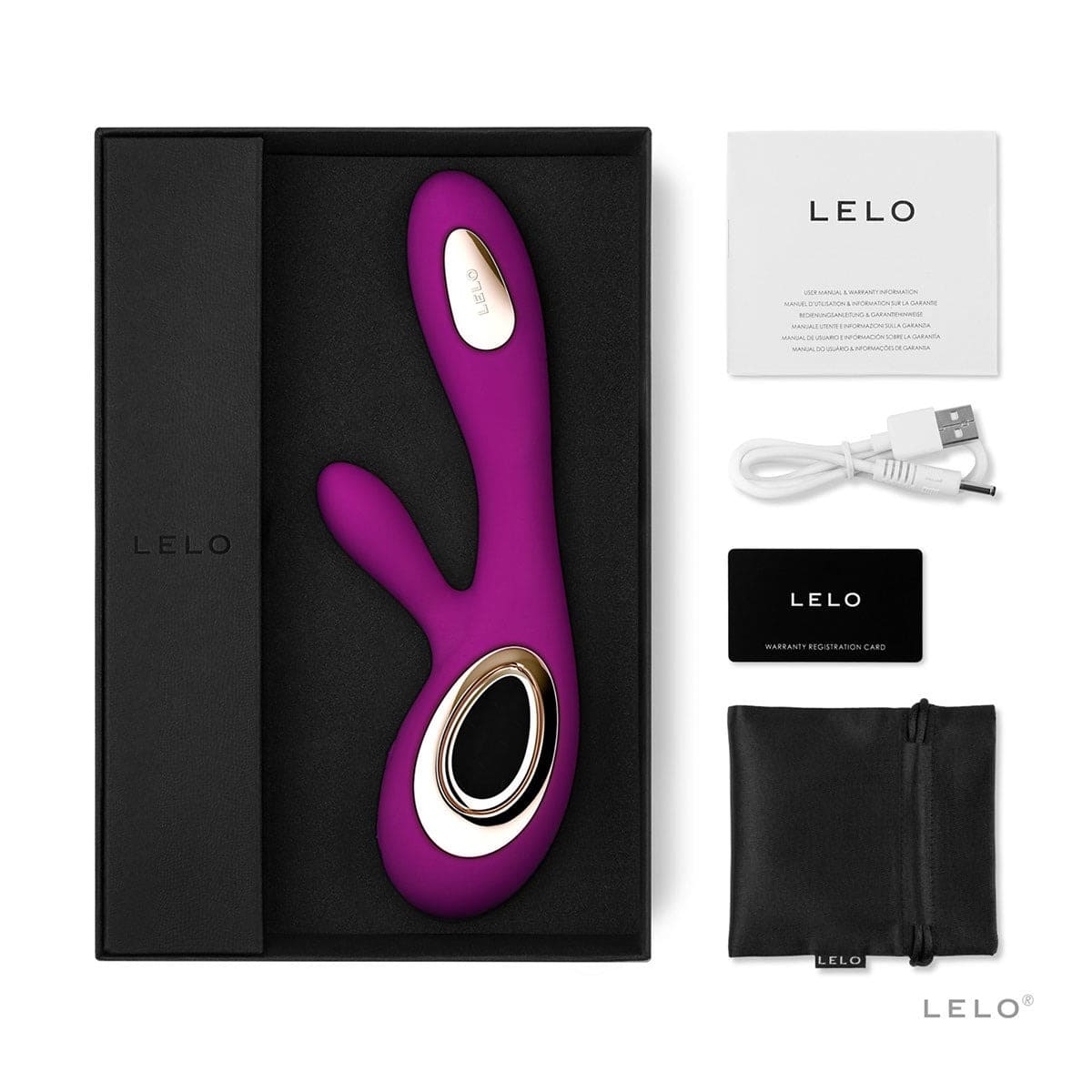 Lelo Soraya Wave Rabbit Máy Mát Xa Âm Đạo Cao Cấp